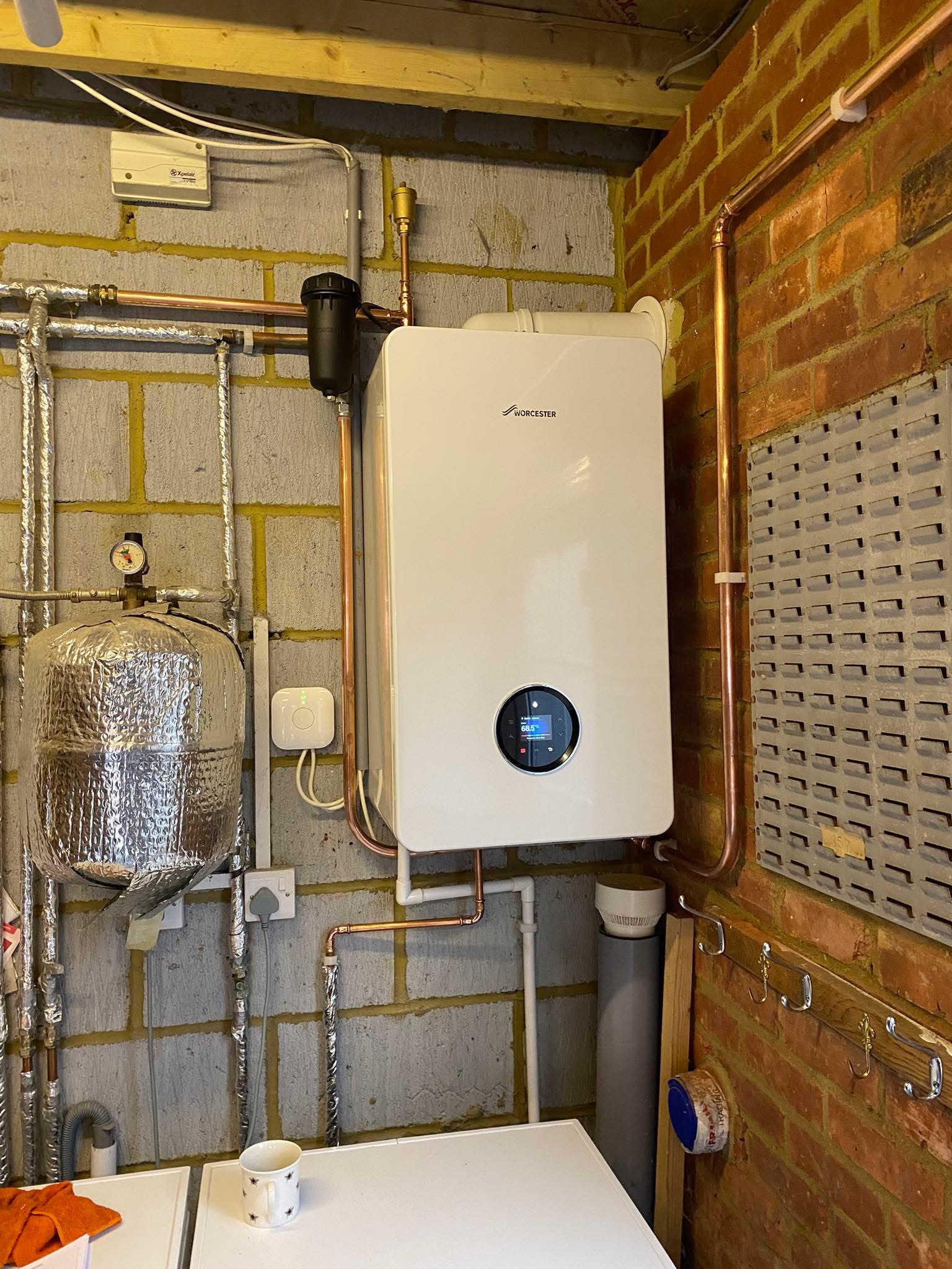 Worcester boiler installation